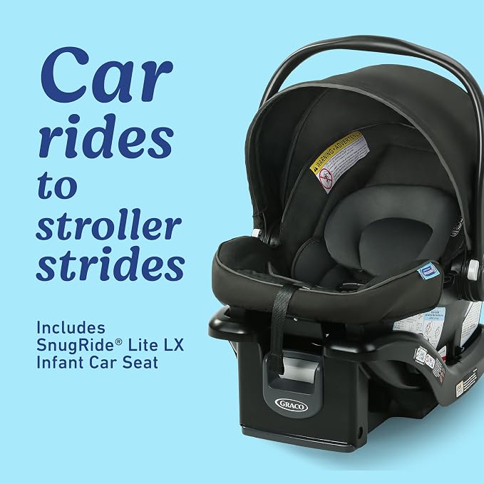 Graco Modes Pramette Travel System, 3-in1 Modular Carseat Stroller Combo - Image 6