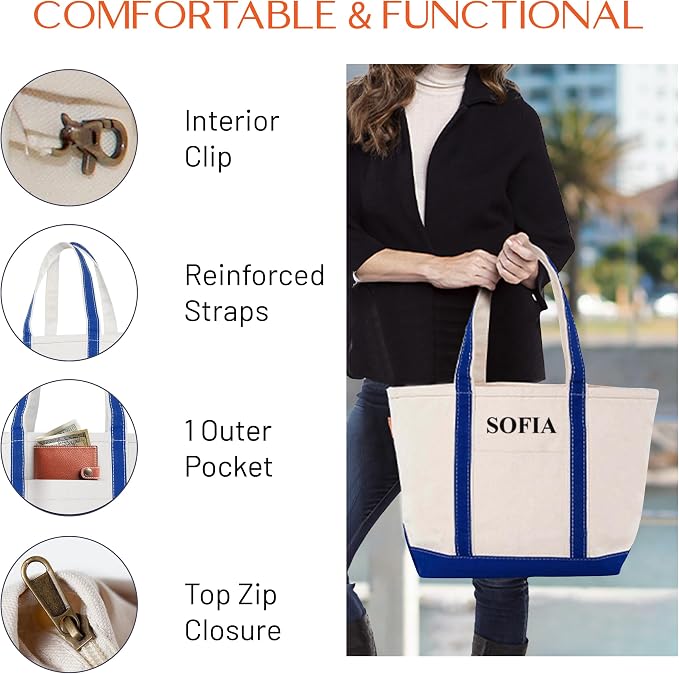 CB STATION Medium Classic Canvas Tote Bag - Image 3
