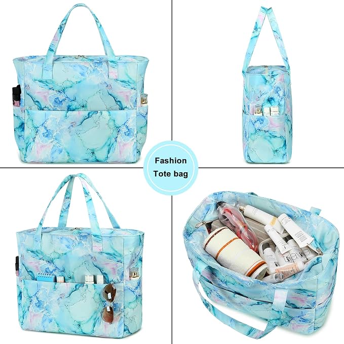 LEDAOU Beach Bag Waterproof Sandproof Women Tote Bag Pool Bag - Image 4