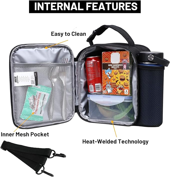 MIER Expandable Lunch Bag Insulated Lunch Box - Image 2