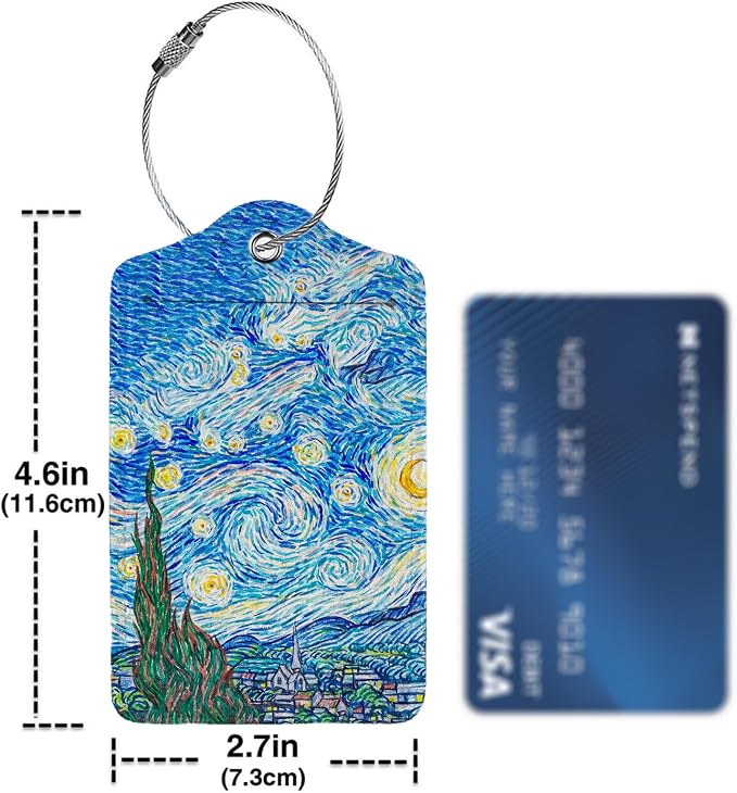 Starry Night Luggage Tag Personalized Luggage Tags - Image 4
