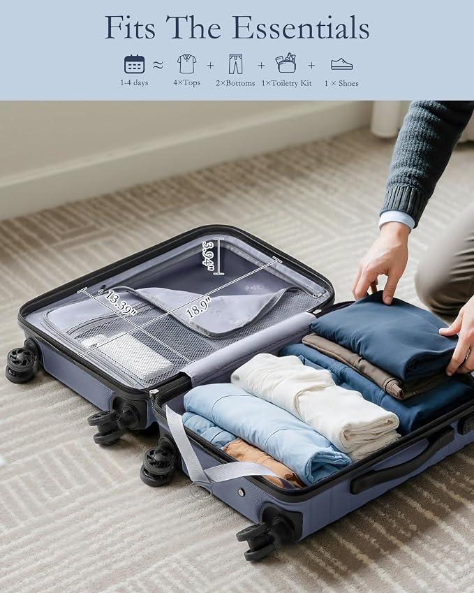 Coolife Luggage Sets 3 Piece, 20In Carry On Luggage - Image 4