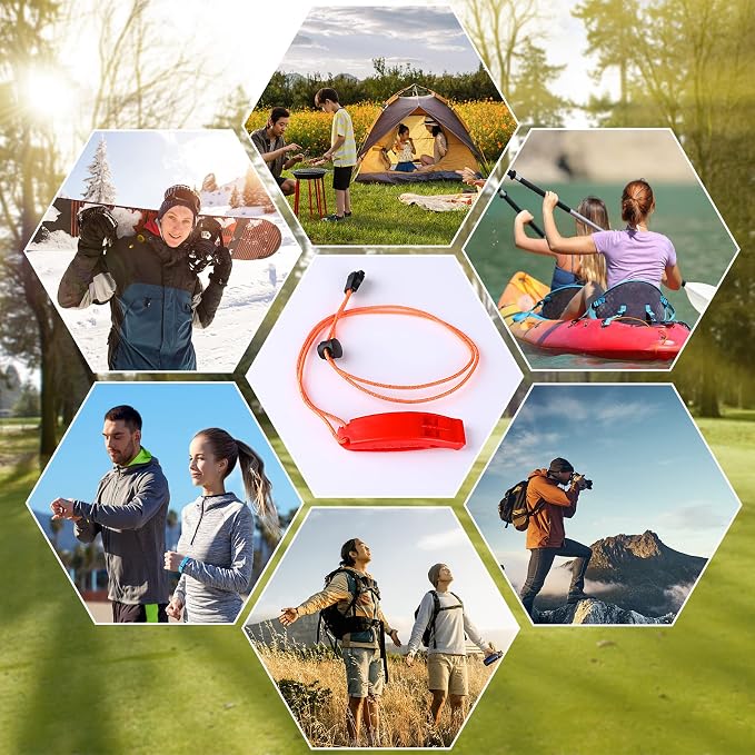 JULBEAR 6PCS Safety Survival Whistles - Image 6