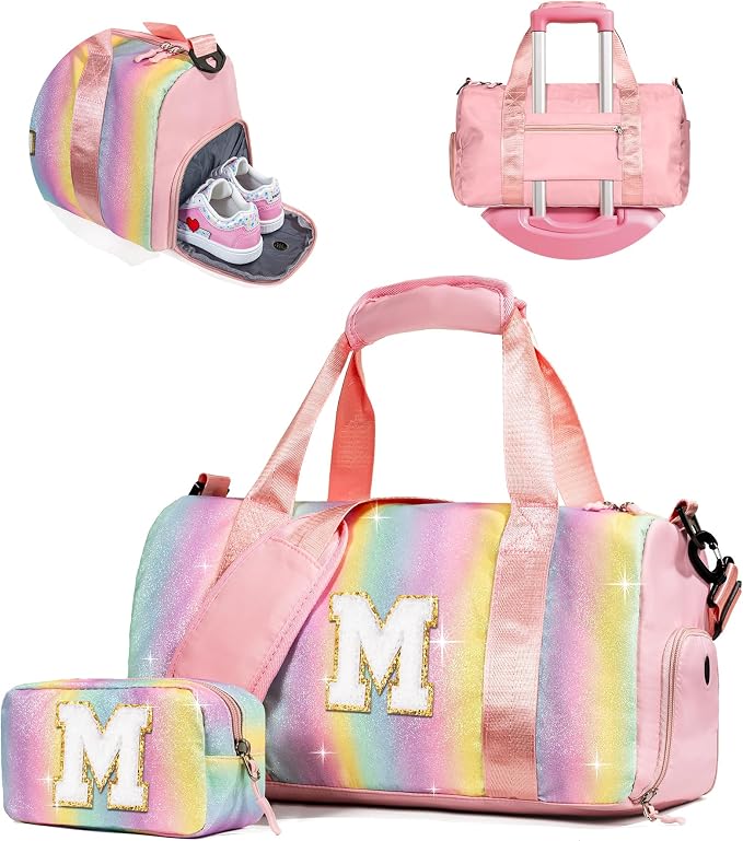 Gifts for 3 4 5 6 7 8 9 10 Year Old Girls-Girl Gym Bag by Vogewood
