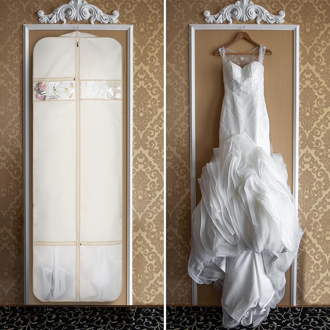 Zilink Wedding Dress Bag Long Garment Bag 72" Dress Bag - Image 6