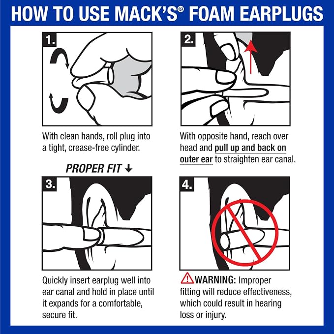 Mack's Ultra Soft Foam Earplugs, 3 Pair - Image 6