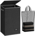 SOLEDI Laundry Hamper with Lid 90L Large & Tall Collapsible Laundry Basket by SOLEDI