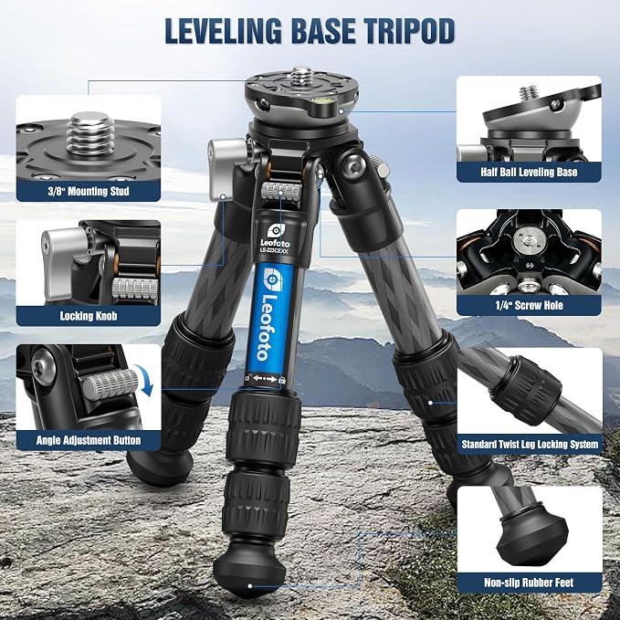 Carbon Fiber Mini Tabletop Tripod - Image 2