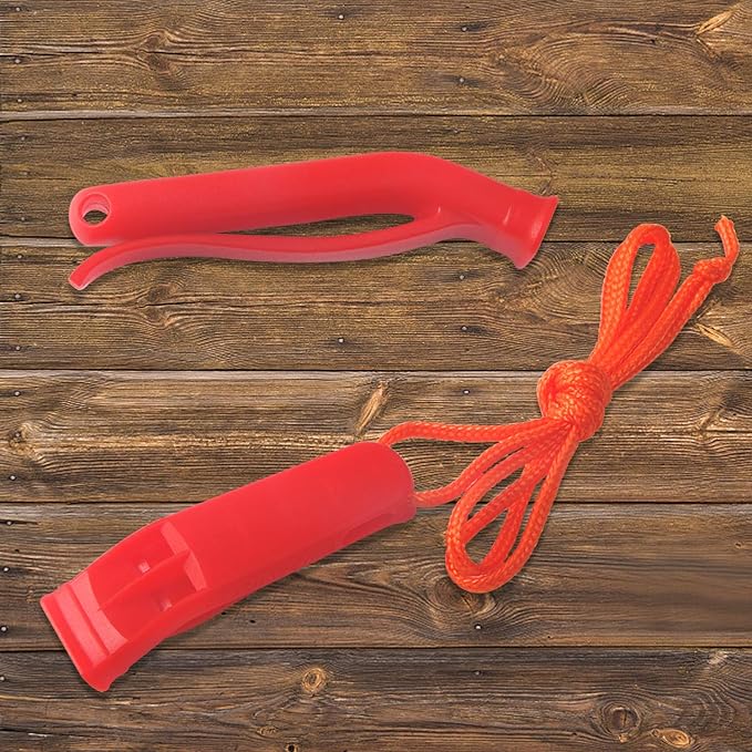 AUGSUN 10 Pcs Safety Whistle Marine Whistle Plastic Whistles - Image 4