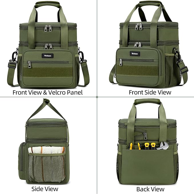 Weitars Tactical Lunch Box, Insulated Lunch Box, Large Expandable Heavy Duty - Image 8