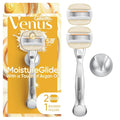 Venus Moistureglide Women's Razor, Reusable Handle, 2 Razor Blade Refills and by Venus
