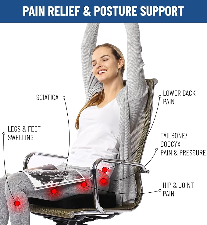 Everlasting Comfort Doctor Recommended Memory Foam Seat Cushion - Image 7