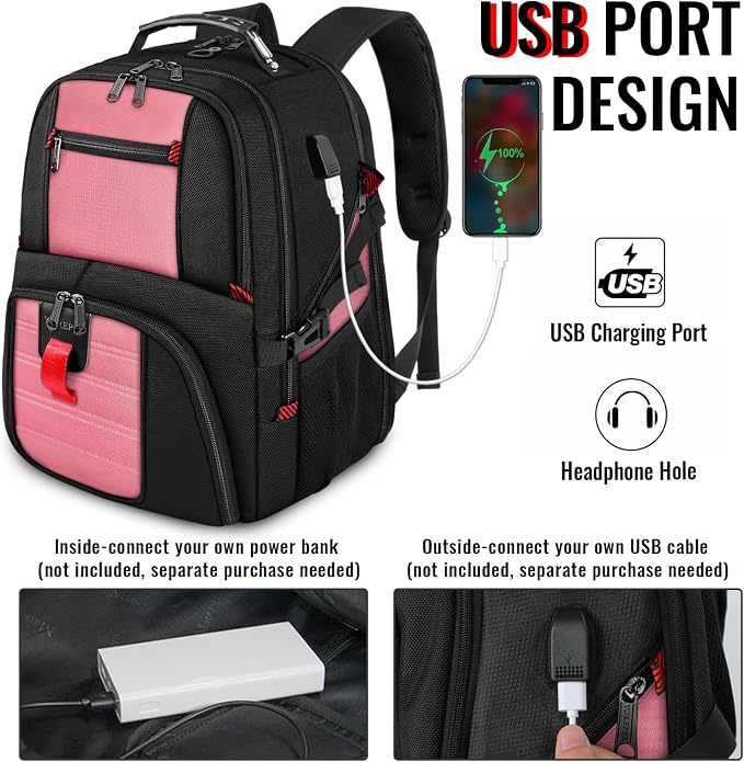 YOREPEK Travel Backpack, Extra Large 50L Laptop Backpacks - Image 3