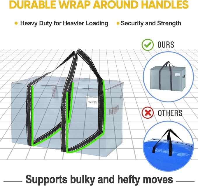 VENO 2 Pack Moving Bags, Heavy Duty, Moving Boxes Alternative, Packing Storage - Image 5