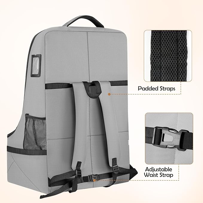 YOREPEK Gate Check Car Seat Travel Bag, Padded Carseat Cover - Image 4