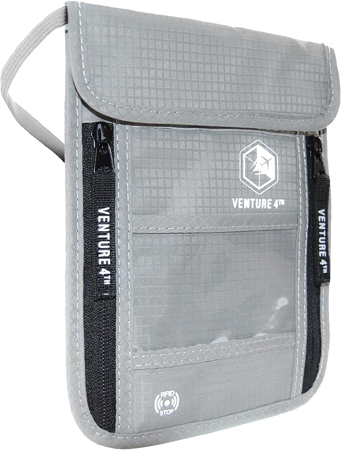 VENTURE 4TH Passport Holder Neck Wallet by VENTURE4TH