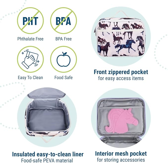 Wildkin Kids Insulated Lunch Box – Durable and Reusable - Image 4