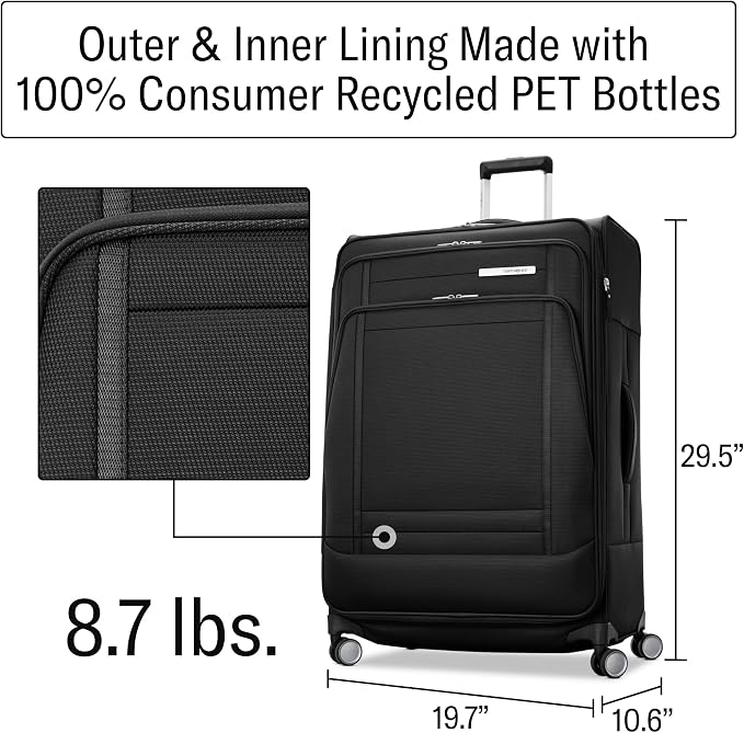 Samsonite UpLIFT Lightweight Large Checked Softside Luggage - Image 4