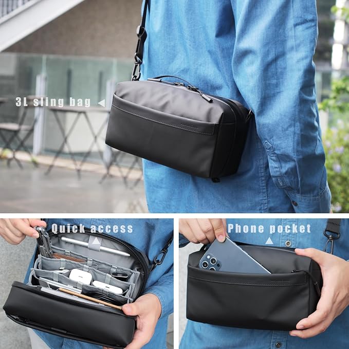Alex T1 large storage electronics organizer travel case pouch, YKK - Image 3