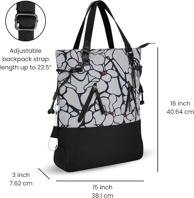 Sherpani Tempest, Anti Theft Convertible Backpack Tote, 14L Travel Backpack - Image 2