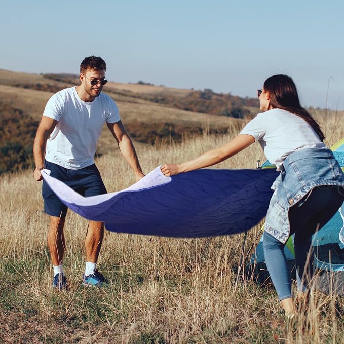 Outdoor Waterproof Blanket, Foldable Fleece Stadium Blanket - Image 2