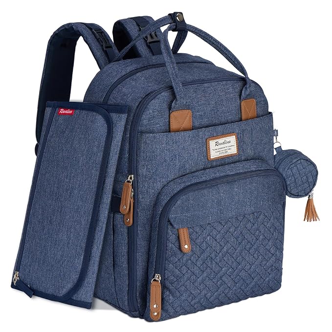 RUVALINO Diaper Bag Backpack, Large Capacity, Waterproof by RUVALINO