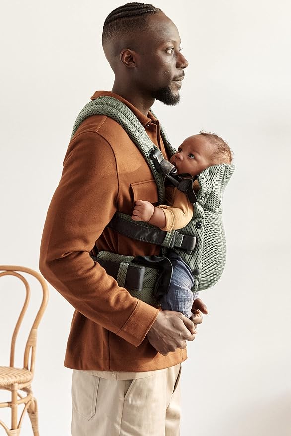 BabyBjörn Baby Carrier Harmony, Dark Green, 3D Mesh | 3-in-1 Ergonomic Baby - Image 5