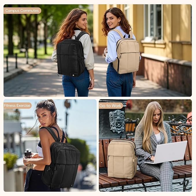 CLUCI Lightweight Travel Backpack Carry on Flight Approved, Puffy Gym Backpack - Image 2