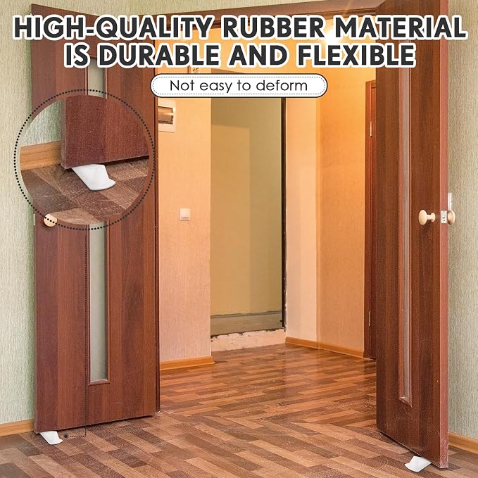 Frienda 12 Pcs Jumbo Door Stoppers Heavy Duty Door Stopper Tall up to 2inch - Image 6
