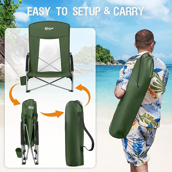 PORTAL Beach Chairs for Adults Camping Low Lightweight Portable Chair - Image 7