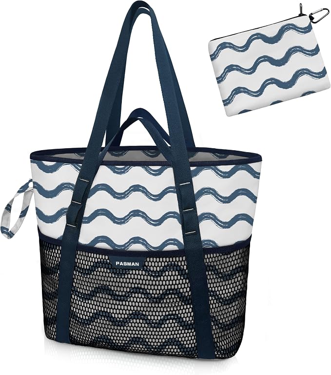 Beach Bag with Zipper by PASMAN