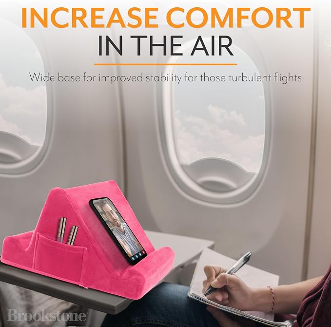 Brookstone, Memory Foam Lap Desk Tablet Holder, Holds Phones, E-Book Readers - Image 3