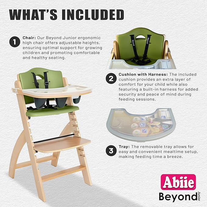 Abiie Beyond Junior Wooden High Chair - Image 3