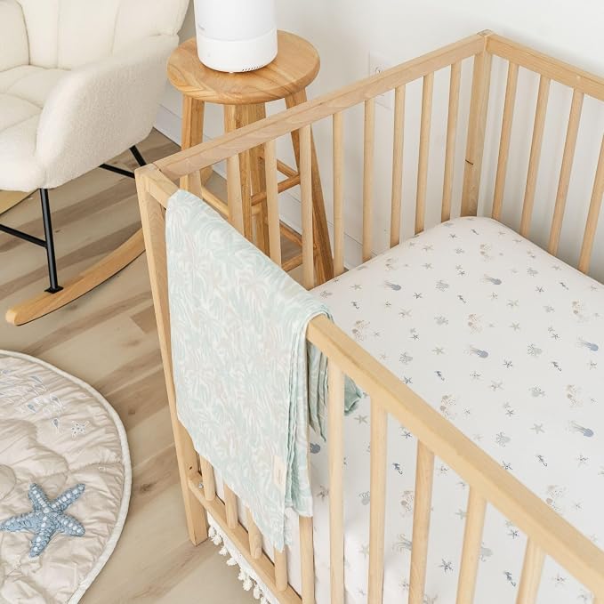 Crane Baby 100% Cotton Animal Nursery Sheet - Image 6