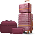 Luggage Sets 4 Piece with TSA Lock Hardside PC+ABS Carry On expandable Suitcase by Unknown