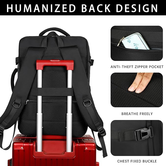 Sowaovut Travel Laptop Backpack, Extra Large High School College Backpacks - Image 6