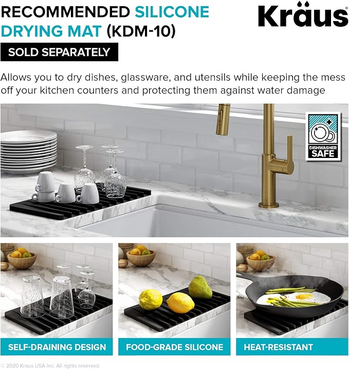 KRAUS Kore 57-inch Undermount Workstation 16 Gauge Single Bowl Stainless Steel - Image 18
