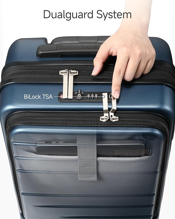 LUGGEX Carry On Luggage 22x14x9 Airline Approved, Expandable Polycarbonate - Image 3