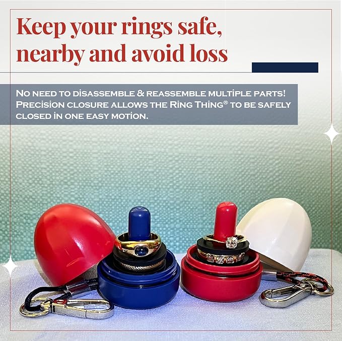 RING THING - Ring Holder Keychain, Jewelry Organizer and Storage, Portable - Image 8