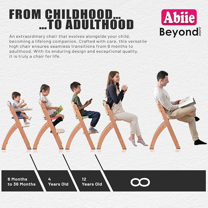 Abiie Beyond Junior Wooden High Chair - Image 4