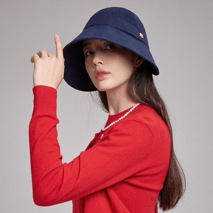 Linen Victorian Bonnet Hat Sun Cap, Foldable Summer Visor | New Katy - Image 5