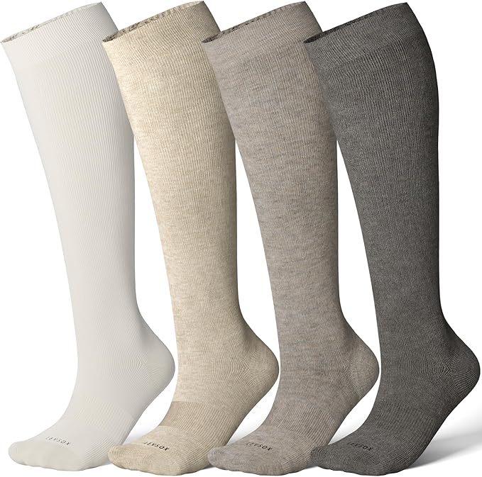 LEVSOX Compression Socks for Pregnant Women 20-30 mmHg Knee High Cute Funny by Levsox