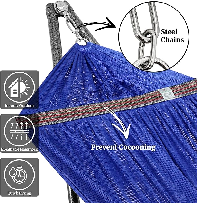 Tranquillo Universal Hammock 600 lbs Capacity, Instant 20s Foldable Hammock - Image 5