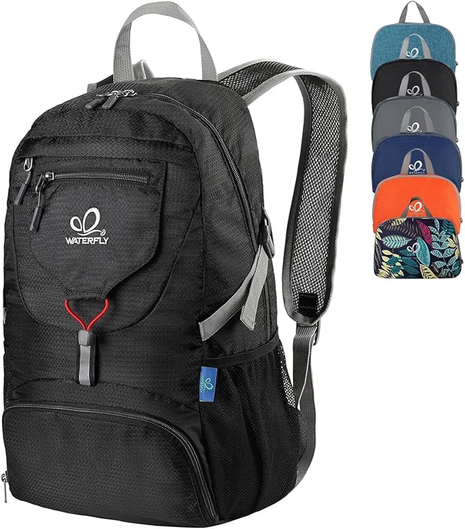 WATERFLY Small Lightweight Packable Backpack: 20l Ultra Light Foldable Travel by Waterfly