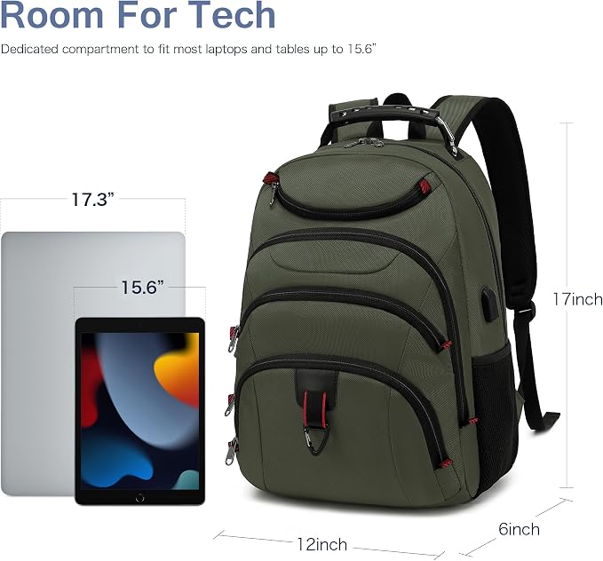 Boavan Laptop Backpack for men, 15.6 inch Laptop Bag - Image 6