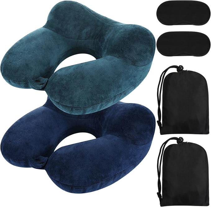 Sintuff 2 Pack Inflatable Travel Pillow by Sintuff