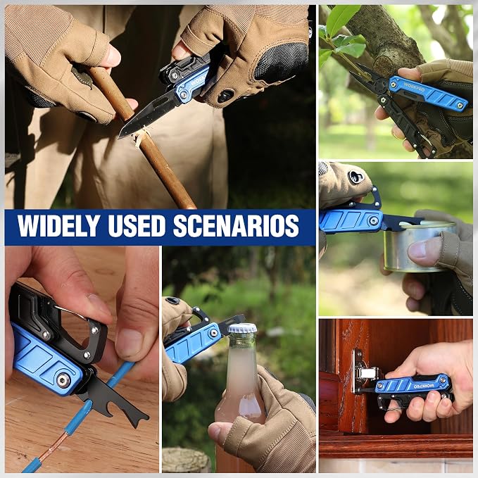 WORKPRO Multitool-11 in 1 Camping Tools - Image 7