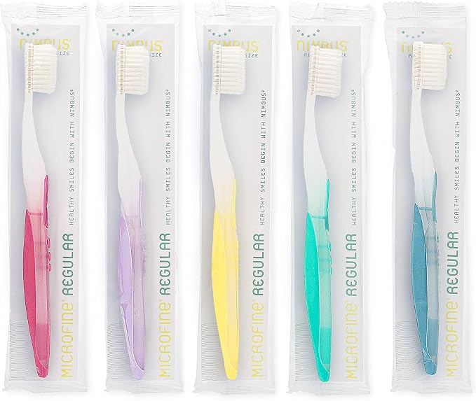NIMBUS Extra Soft Toothbrushes, Periodontist Design Tapered Bristles by Nimbus