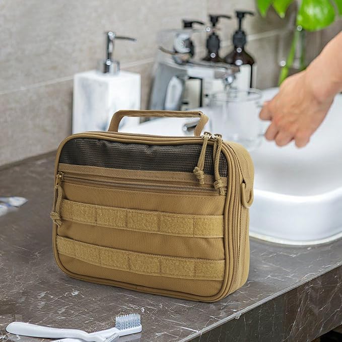 Toiletry Bag for Men, Travel Hanging Hook Toiletry Bag, Spacious Portable - Image 6