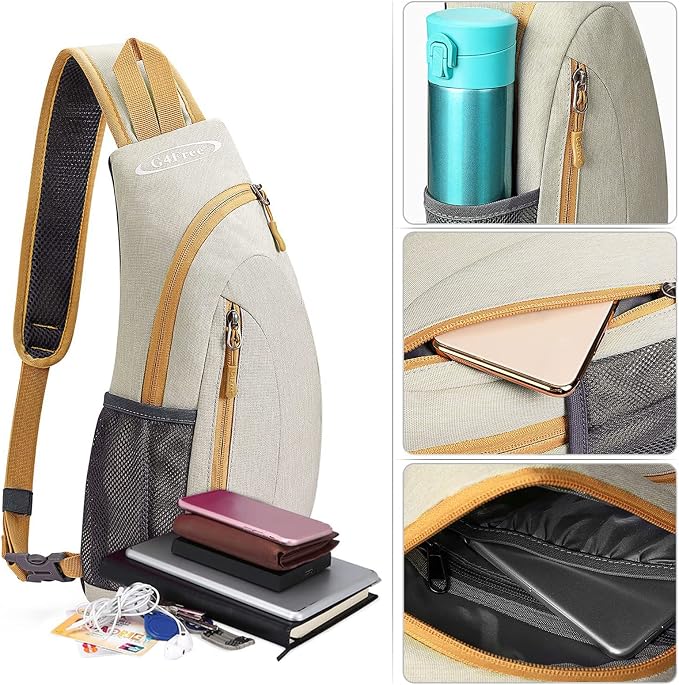 G4Free Sling Bag for Men Women, Small Crossbody Backpack Lightweight Chest - Image 4